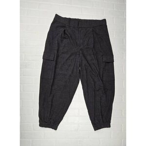 A new day Gray Plaid High Rise Ankle Jogger Pants Size 17